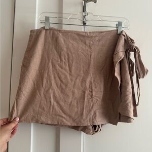 ASOS Brown Wrap Skirt
